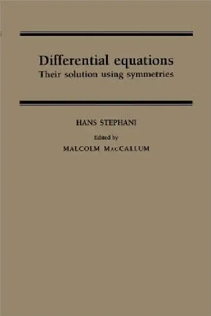 Differential Equations (English, Hans Stephani | Malcolm A. MacCallum | Hans Stephani)