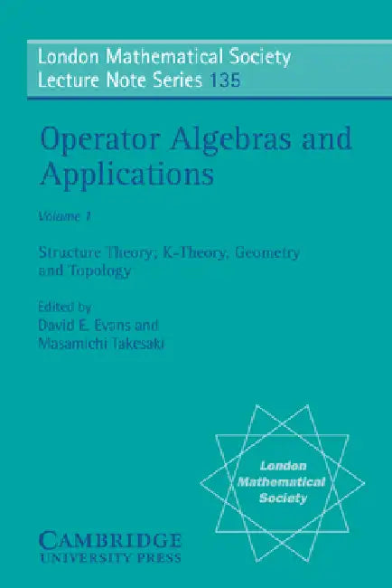 Operator Algebras and Applications (English, David E. Evans | N. J. Hitchin | Masamichi Takesaki)