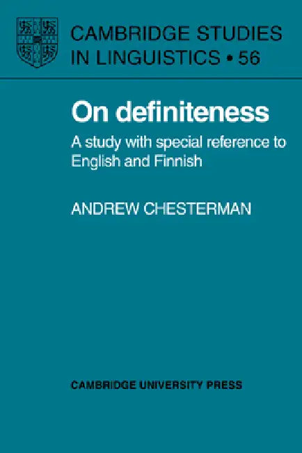On Definiteness (English, Andrew Chesterman)