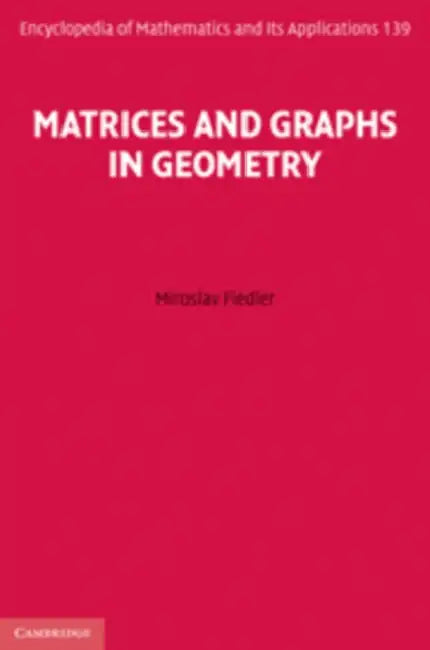 Matrices and Graphs in Geometry (English, Miroslav Fiedler)