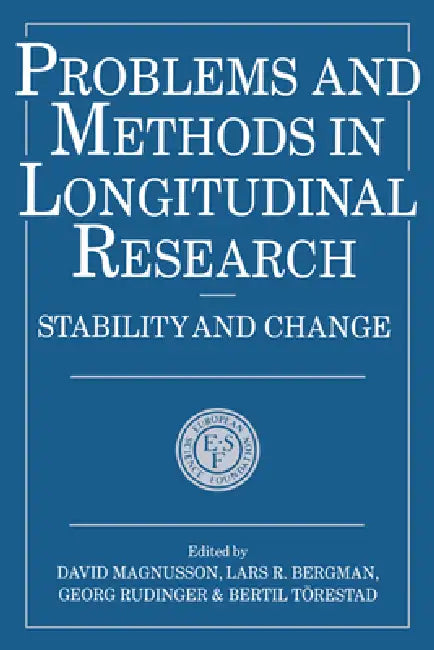 Problems and Methods in Longitudinal Research (English, David Magnusson | Georg Rudinger | Lars Bergman)