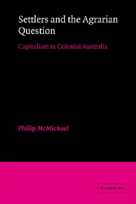 Settlers and the Agrarian Question (English, Philip McMichael)