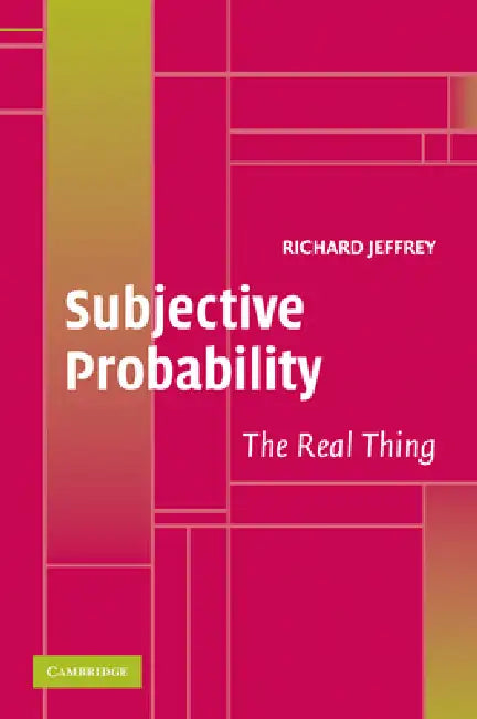 Subjective Probability (English, Richard C. Jeffrey)