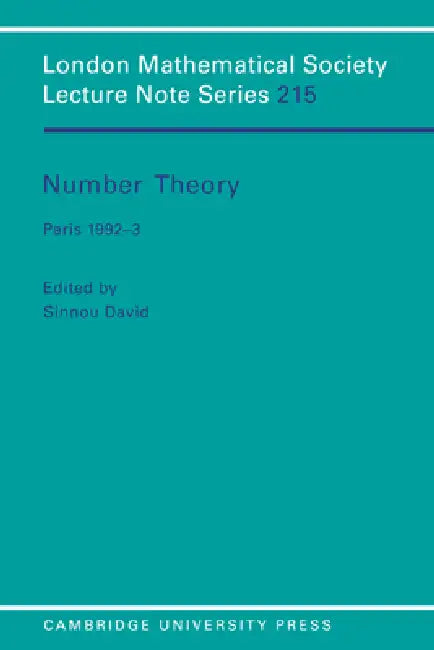 Number Theory (English, Sinnou David | J. W. S. Cassels | N. J. Hitchin)