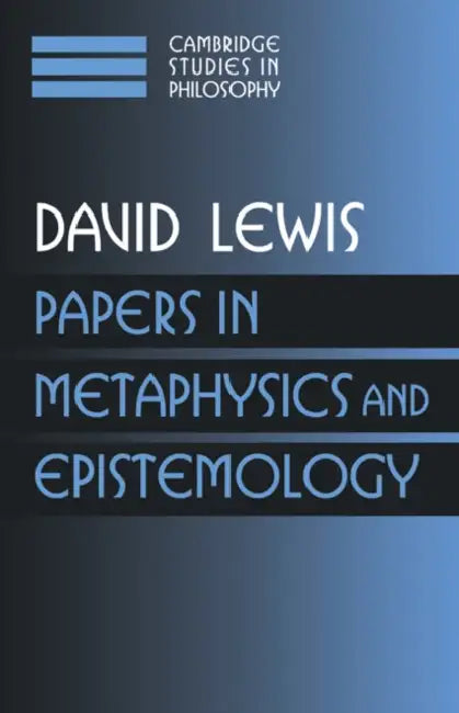 Papers in Metaphysics and Epistemology (English, David Lewis | Ernest Sosa | Jonathan Dancy)