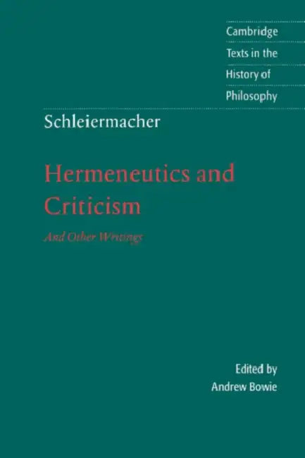 Schleiermacher (English, Friedrich Schleiermacher | Andrew Bowie | Desmond M. Clarke)