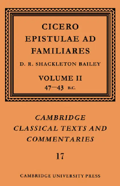 Cicero (English, D. R. Shackleton Bailey | Cicero | Marcus Tullius Cicero)