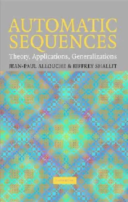 Automatic Sequences (English, Jean-Paul Allouche | Jeffrey Shallit)