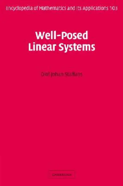 Well-Posed Linear Systems (English, Olof Staffans)