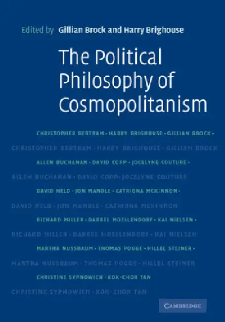 The Political Philosophy of Cosmopolitanism (English, Gillian Brock)