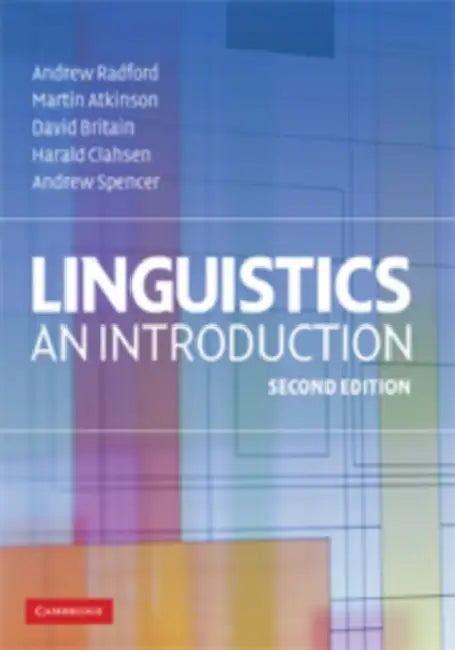 Linguistics (English, Andrew Radford | Martin Atkinson | David Britain)
