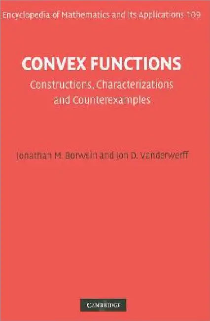 Convex Functions (English, Jonathan M. Borwein | Jon D. Vanderwerff)