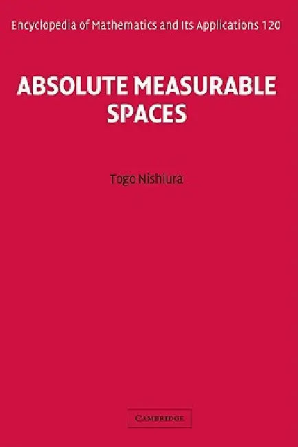 Absolute Measurable Spaces (English, Togo Nishiura)