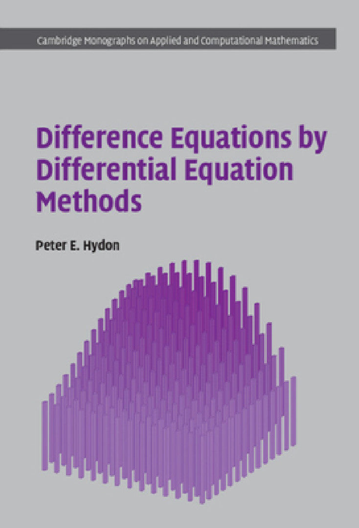 Difference Equations by Differential Equation Methods (English, Peter E. Hydon)