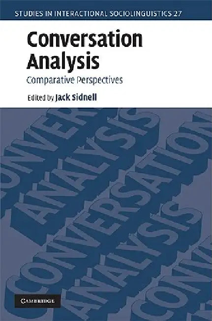 Conversation Analysis (English, Jack Sidnell)