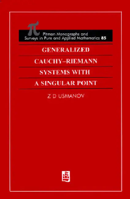 Generalized Cauchy-Riemann Systems with a Singular Point (English, Zafar D. Usmanov)