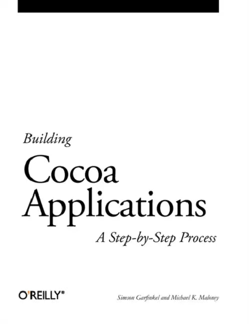Building Cocoa Applications (English, Simson Garfinkel | Michael Mahoney)