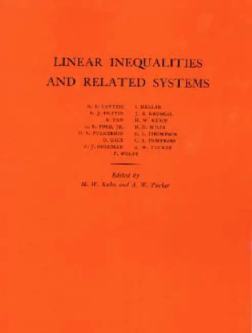 Linear Inequalities and Related Systems (English, Harold W. Kuhn | Albert William Tucker)