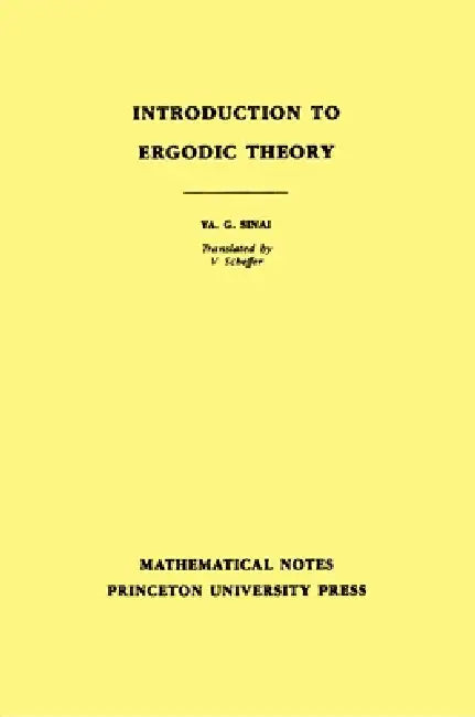 Introduction to Ergodic Theory (English, Iakov Grigorevich Sinai | V. Scheffer)