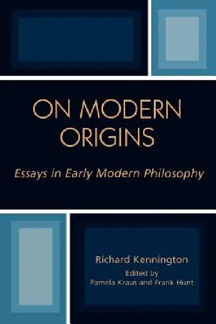 On Modern Origins (English, Richard Kennington | Pamela Kraus | Frank Hunt)