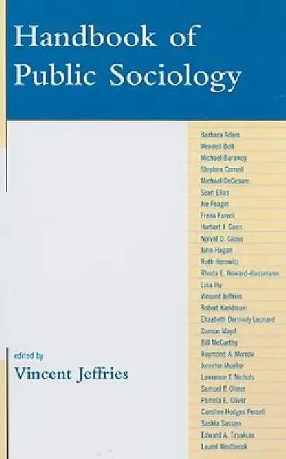 Handbook of Public Sociology (English, Vincent Jeffries | Barbara Adam | Wendell Bell)