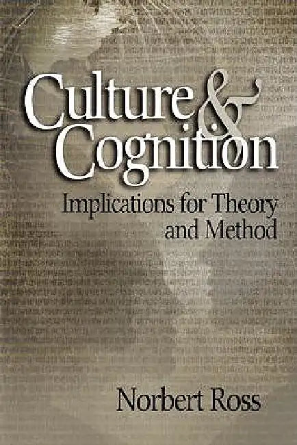 Culture and Cognition (English, Norbert Ross)