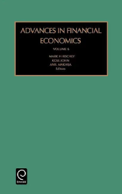 Advances in Financial Economics (English, Mark Hirschey)