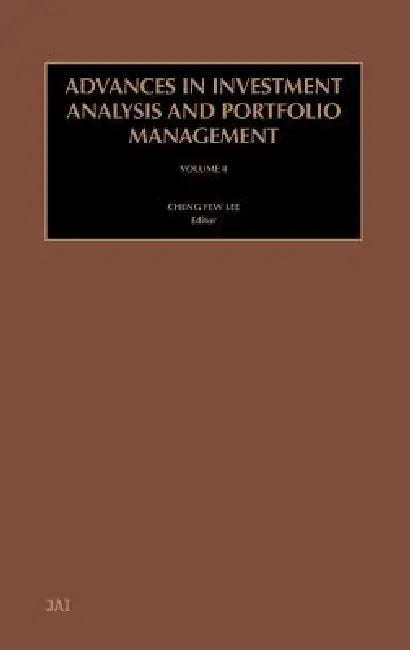 Advances in Investment Analysis and Portfolio Management (English, Cheng-Few Lee)