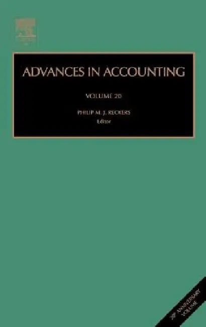 Advances in Accounting (English, Philip M. J. Reckers)