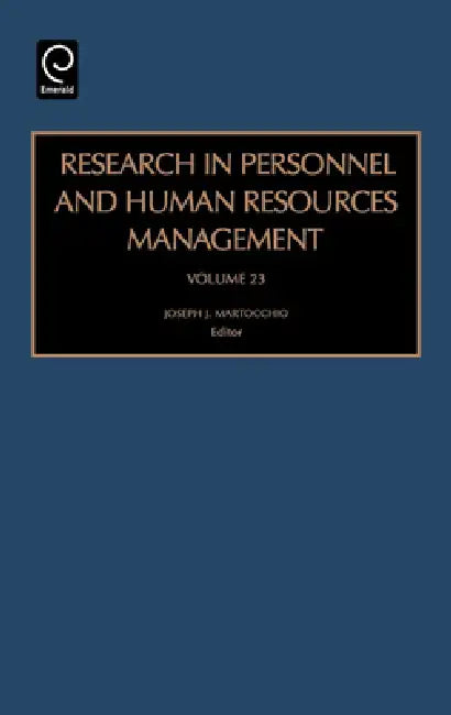 Research in Personnel and Human Resources Management (English, Joseph J. Martocchio)