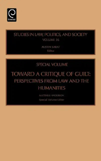 Toward a Critique of Guilt (English, Matthew Anderson | Austin Sarat)