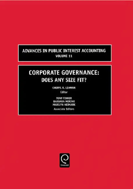Corporate Governance (English, Cheryl R. Lehman | Barbara Dubis Merino | Marilyn Neimark)