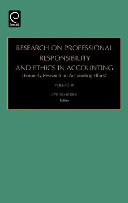 Research on Professional Responsibility and Ethics in Accounting (English, Cynthia Jeffrey)