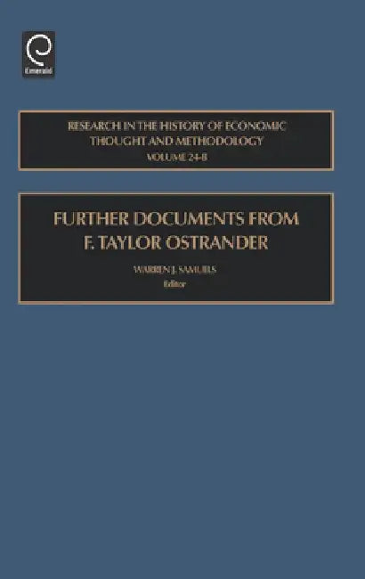 Further Documents from F. Taylor Ostrander (English, Warren J. Samuels)