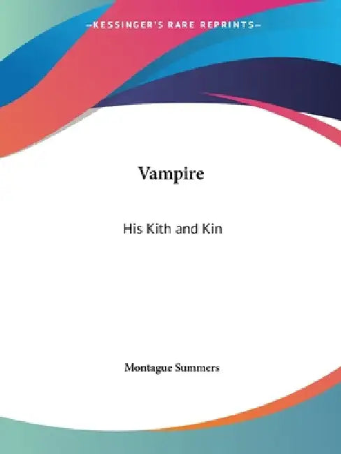 Vampire (English, Montague Summers)