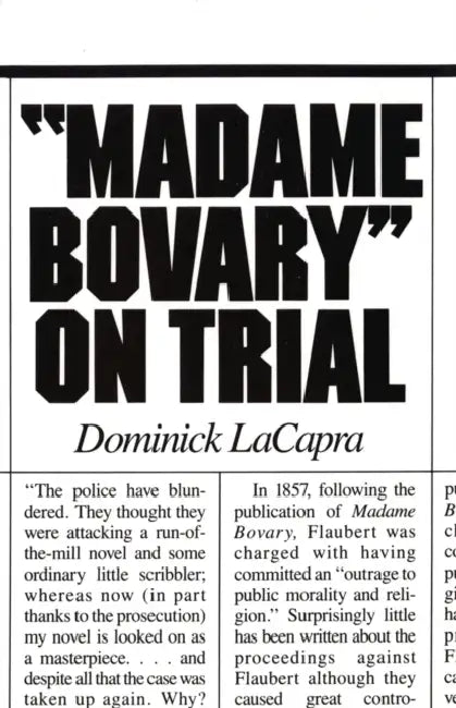 Madame Bovary on Trial (English, Dominick LaCapra)