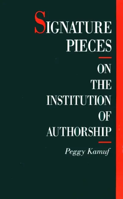 Signature Pieces (English, Peggy Kamuf)