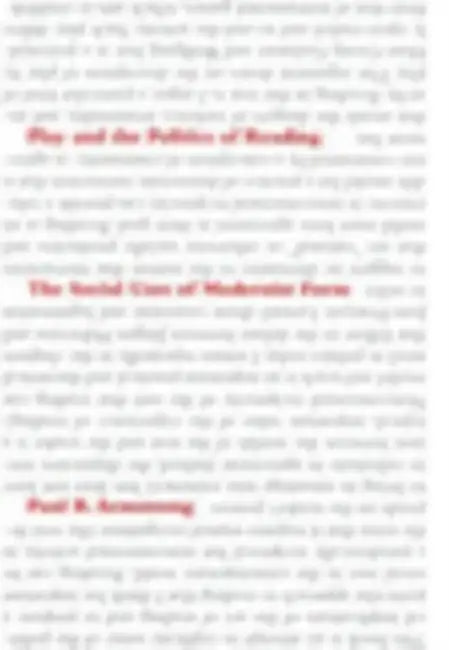 Play and the Politics of Reading (English, Paul B. Armstrong)