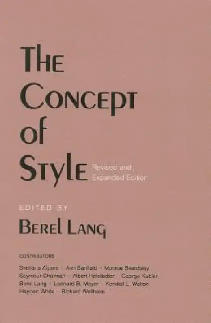 The Concept of Style (English, Berel Lang)
