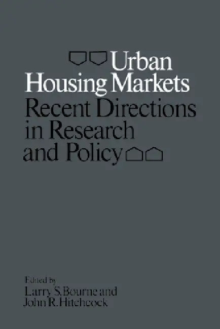 Urban Housing Markets (English, Larry Bourne | John Hitchcock)