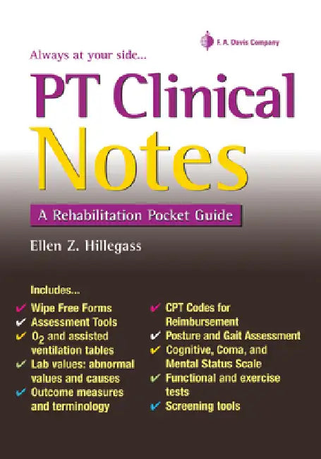 PT Clinical Notes (English, Ellen Z. Hillegass)