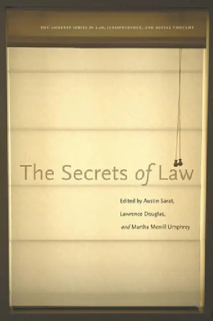 The Secrets of Law (English, Austin Sarat | Lawence Douglas | Martha Merrill Umphrey)