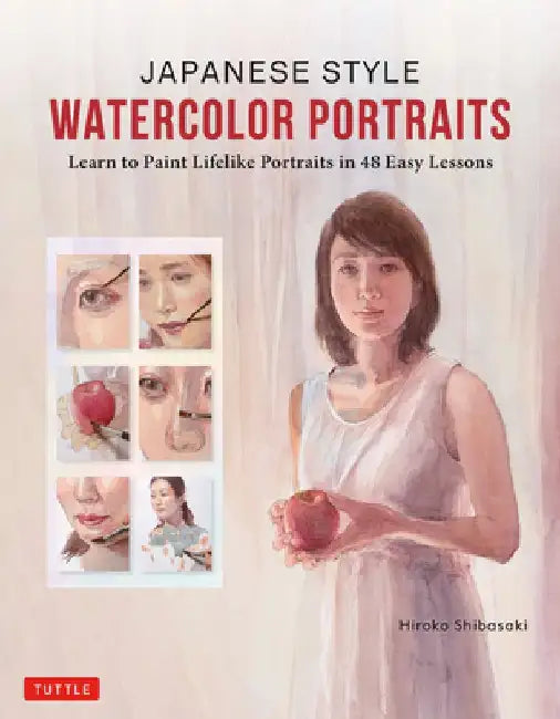 Japanese Style Watercolor Portraits (English, Hiroko Shibasaki)