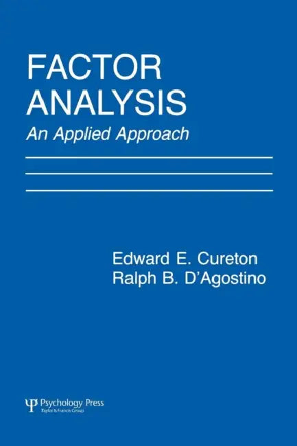 Factor Analysis (English, Edward E. Cureton | Ralph B. D'Agostino)