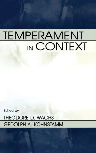 Temperament in Context (English, Theodore D. Wachs | Robert R. McCrae | Geldolph a. Kohnstamm)