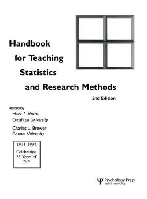 Handbook for Teaching Statistics and Research Methods (English, Mark E. Ware | Charles L. Brewer)
