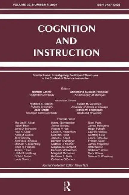 Investigating Participant Structures in the Context of Science Instruction (English, Richard Lehrer | Annemarie Sulli Palincsar)