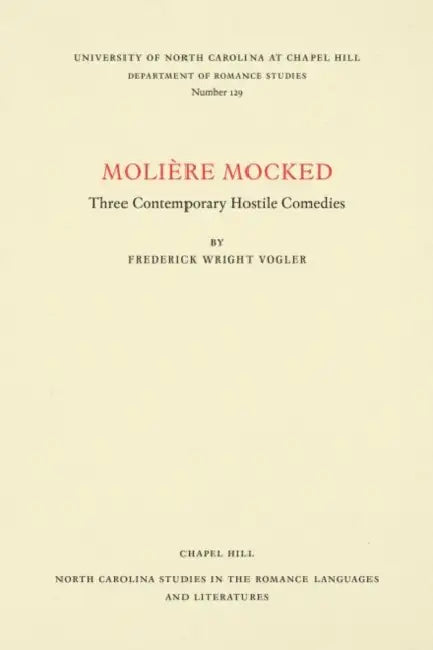 Molière Mocked (English, Frederick Wright Vogler)