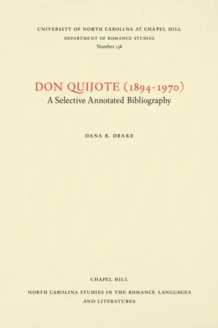 Don Quijote (1894-1970) (English, Dana B. Drake)