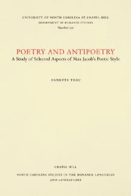 Poetry and Antipoetry (English, Annette Thau)